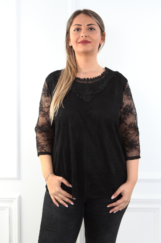 Bluza neagra Miva - 1 | YEO