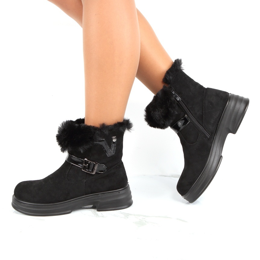Ghete negre imblanite Olyen - 1 | YEO