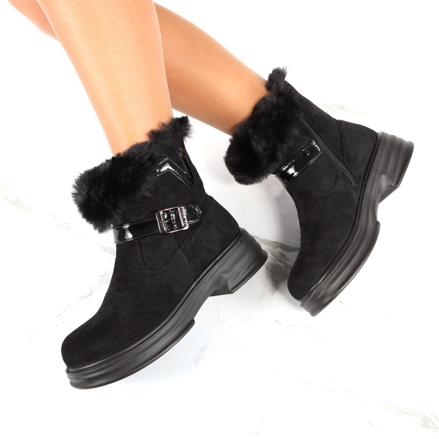 Ghete negre imblanite Olyen - 2 | YEO
