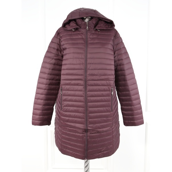 Geaca bordo din fas trei sferturi Orien