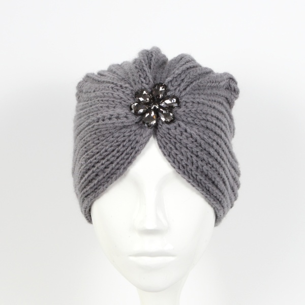 Turban gri Lien