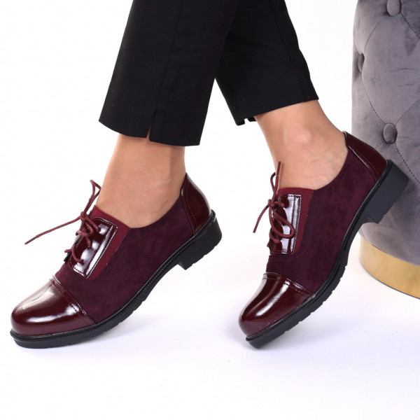 Pantofi piele ecologica bordo Venus