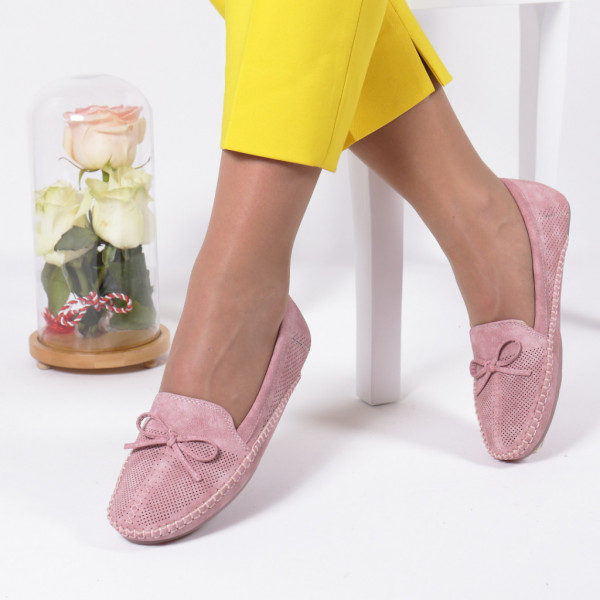 Pantofi usori Daiana roz - Img 1