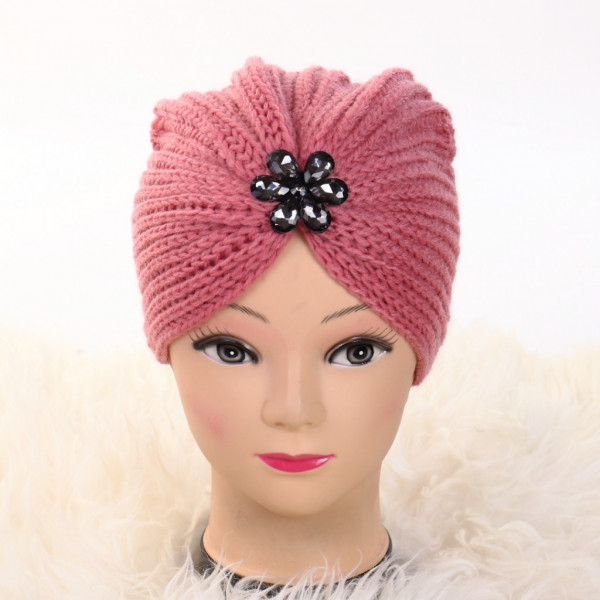 Turban cu model roz Lien