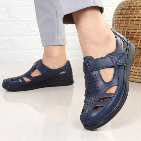 Pantofi bleumarin usori Cecilia - Img 1