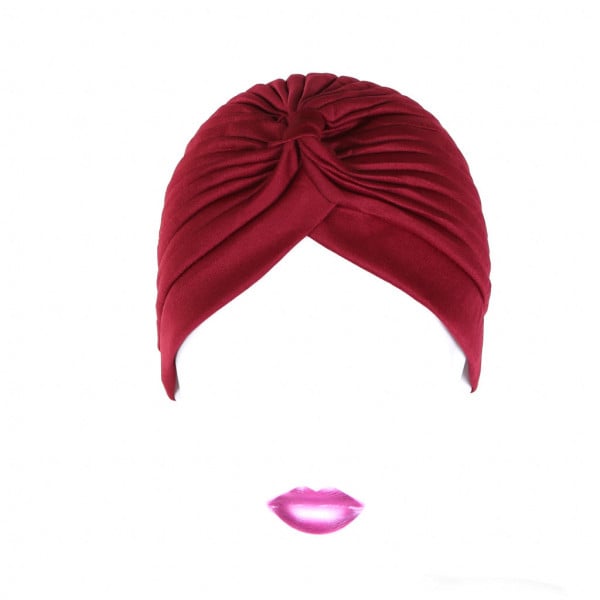 Turban bordo simplu Zizi