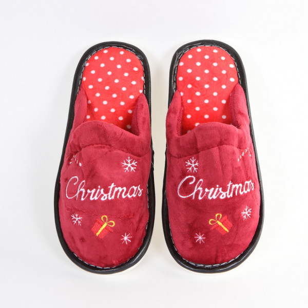Papuci bordo Christmas - Img 1