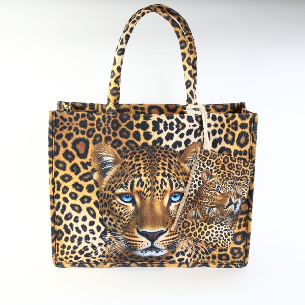 Geanta leopard de plaja Syra