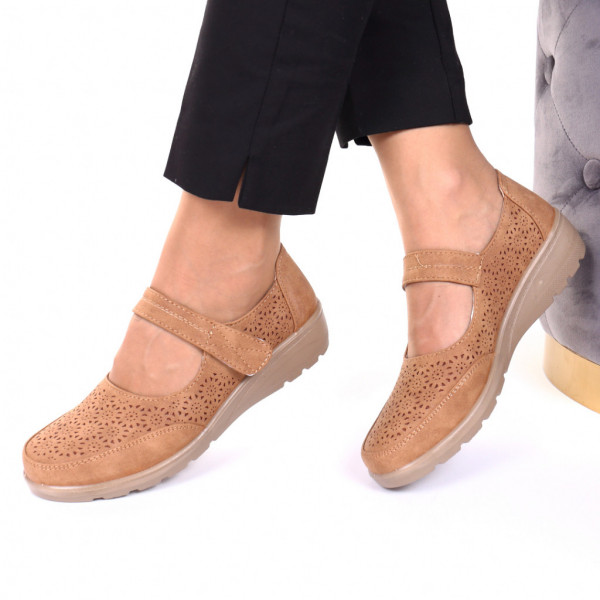 Pantofi cu platforma Tereza maro