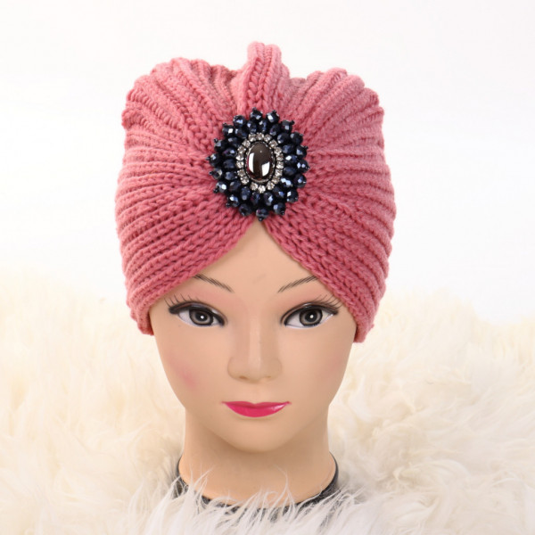 Turban cu model roz Ovo - Img 1