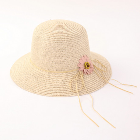 Palarie maro cu floare Pamina