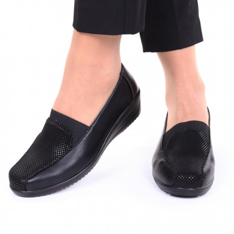 Pantofi cu talpa joasa Irina negru - Img 3