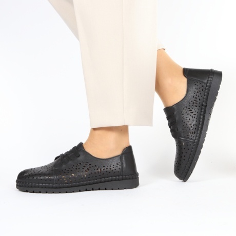 Pantofi negri comozi Zelda