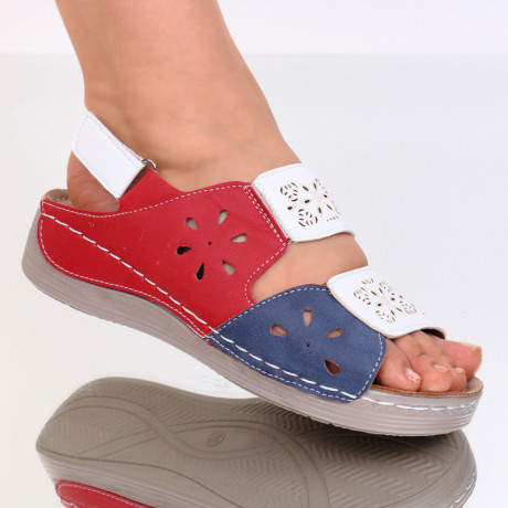 Sandale rosii usoare Ilana - Img 2
