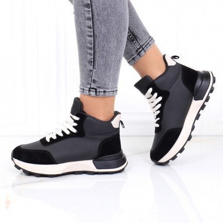 Sneakersi negri imblaniti Crelia - Img 1