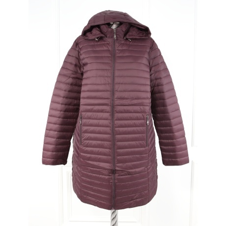 Geaca bordo din fas trei sferturi Orien