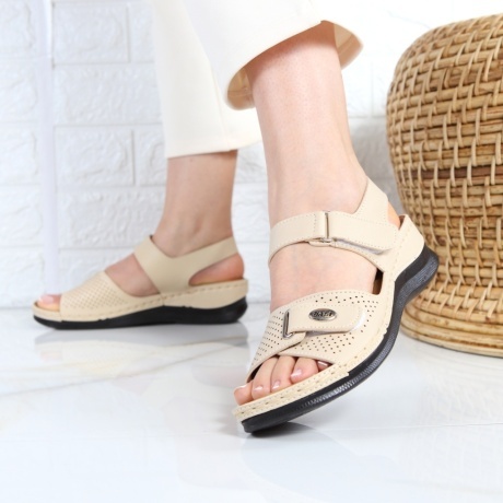 Sandale bej comode Solana