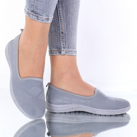 Espadrile material textil gri Ginevra - Img 1