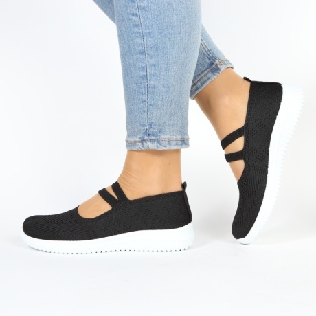 Espadrile negre usoare Goma
