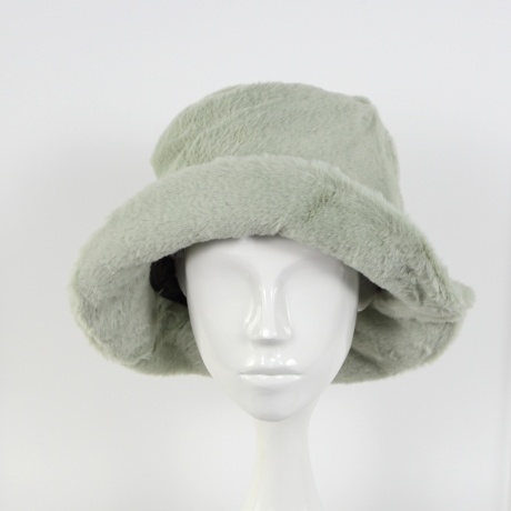 Palarie verde deschis din blana Onva