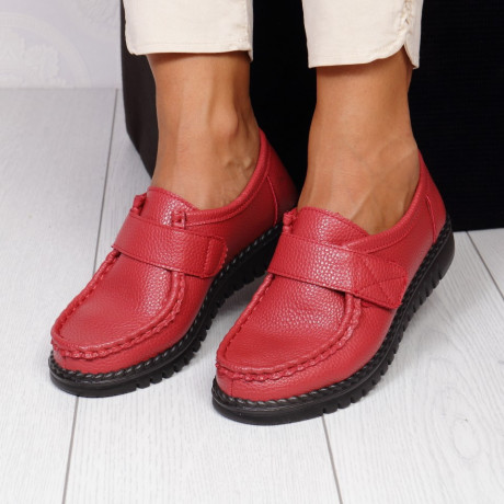 Pantofi rosii cu talpa joasa Lima - Img 2