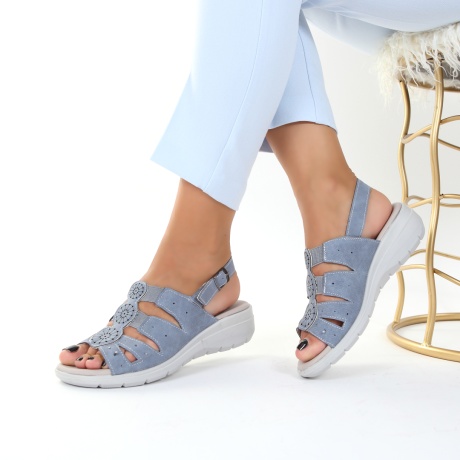 Sandale blue usoare Kaela - Img 2