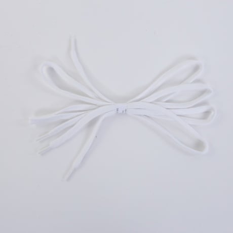 Siret alb bumbac plat