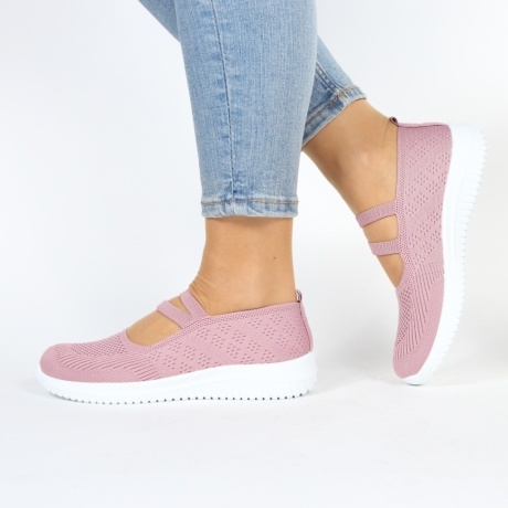 Espadrile roz usoare Goma - Img 2