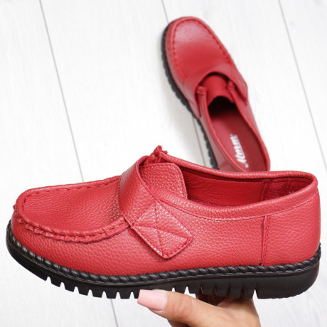Pantofi rosii cu talpa joasa Lima - Img 3