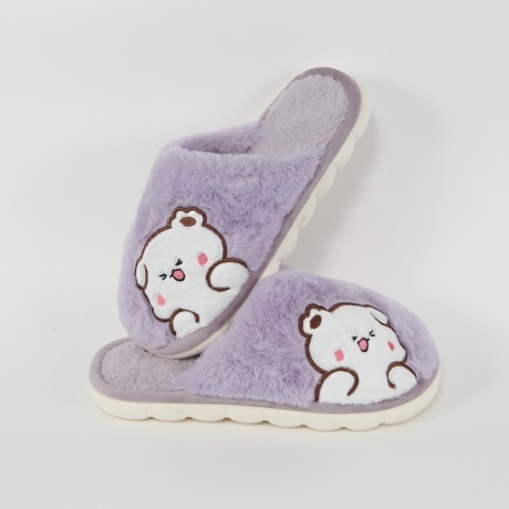 Papuci lila de casa Lunel