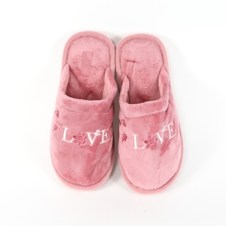 Papuci roz de casa Elven