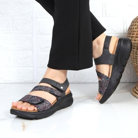 Sandale floral print usoare Deny - Img 2