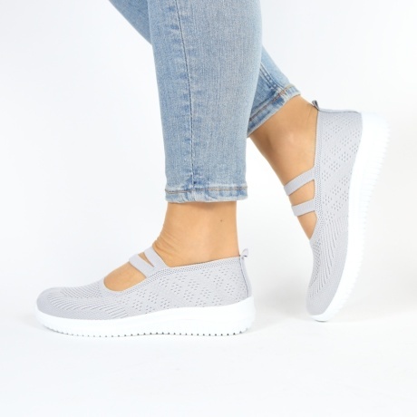 Espadrile gri usoare Goma - Img 2