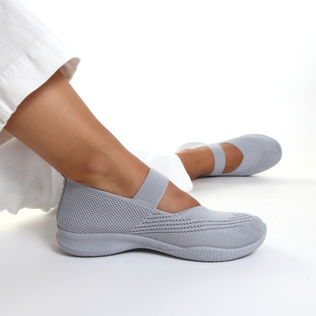 Espadrile gri cu bareta Danek - Img 3