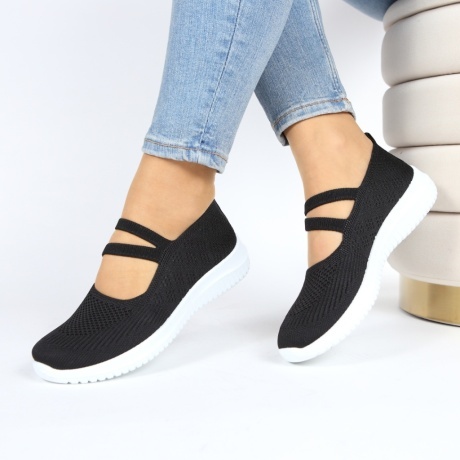 Espadrile negre usoare Goma - Img 2