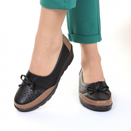 Pantofi maro cu negru usori Antolina - Img 3