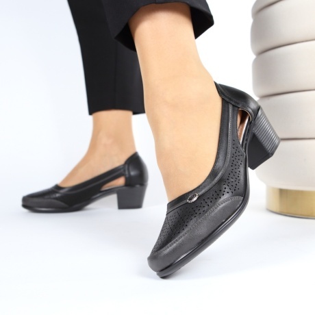 Pantofi negri eleganti Narma - Img 2