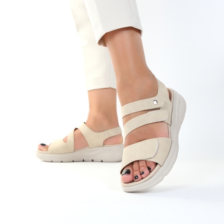 Sandale bej comode Alonia - Img 1