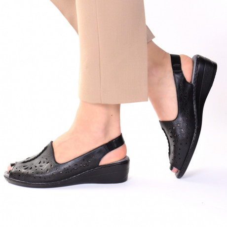 Sandale cu platforma negre Irodia - Img 2