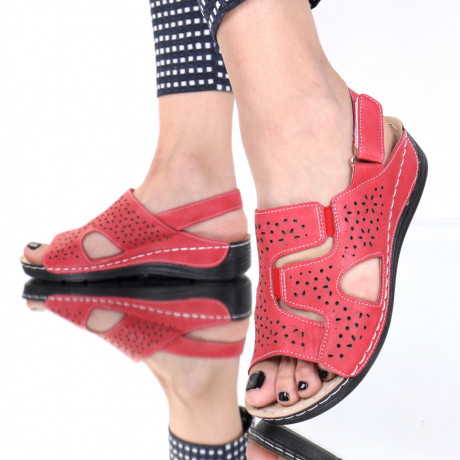 Sandale rosii usoare Dichia - Img 2