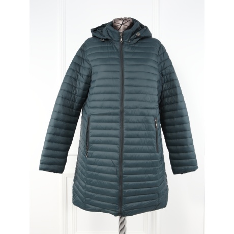 Geaca verde inchis din fas trei sferturi Orien