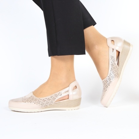 Pantofi crem cu platforma Zurema - Img 2