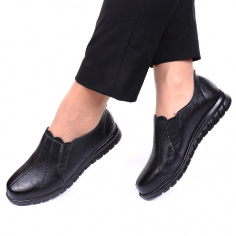 Pantofi cu talpa joasa Dafira negru