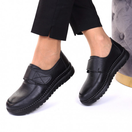 Pantofi cu talpa joasa Lia negru - Img 1