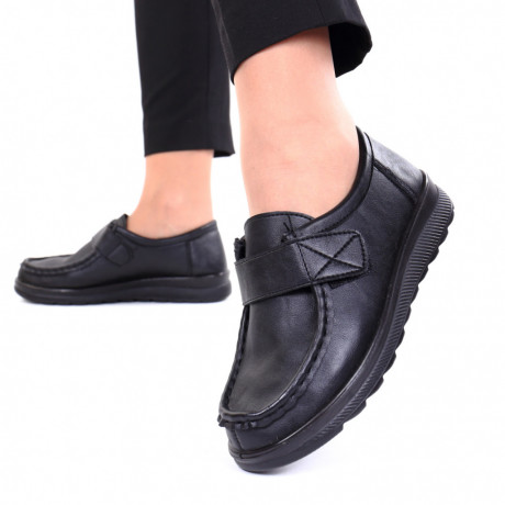 Pantofi cu talpa joasa Zorina negru - Img 2