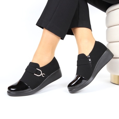 Pantofi negri eleganti Jalama - Img 2