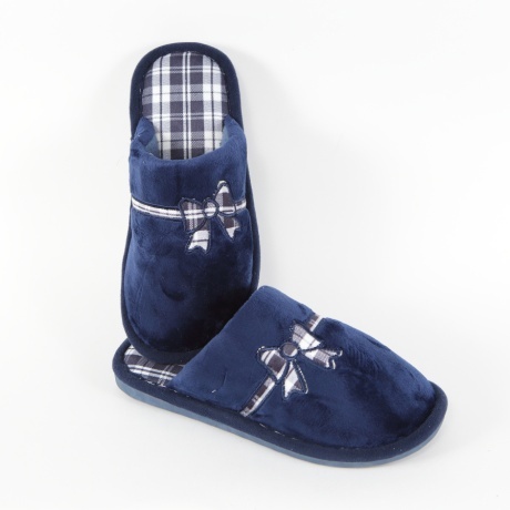 Papuci bleumarin de casa Erysa