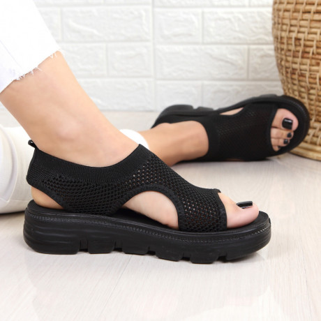 Sandale negre usoare Verina - Img 3