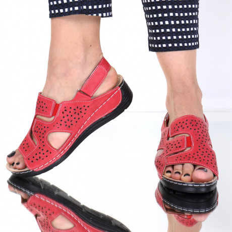 Sandale rosii usoare Dichia - Img 3