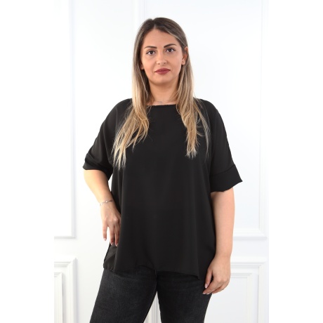 Bluza neagra simpla Liane - Img 2